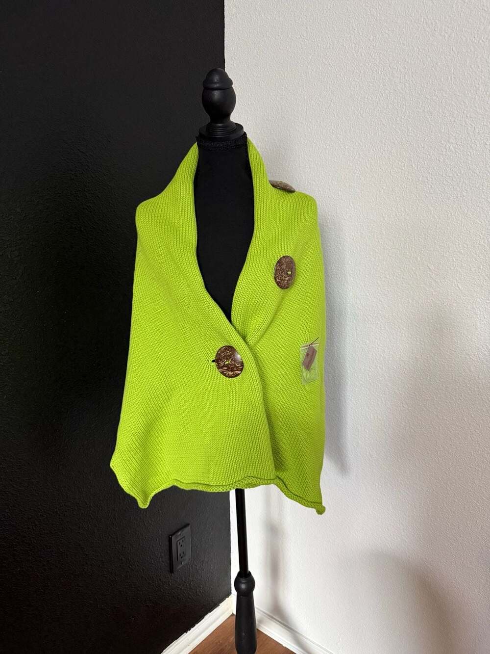 The Royal Standard Resort Wrap Lime Green Cotton